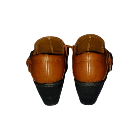 Easy Street Brown Leather Shoes - Picture 4 of 6